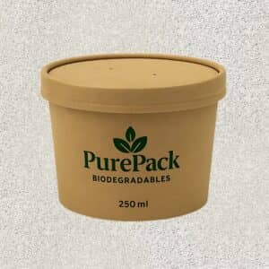 250ml Round container with Lid (25 Pack)